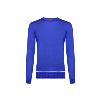 VERSACE Sweaters Men Blue