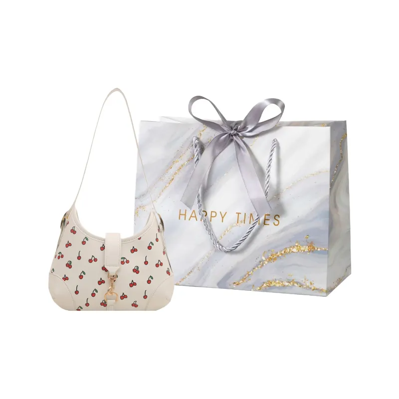 Miss Angel PU Crossbody Bag Women's White/Black/Red-6