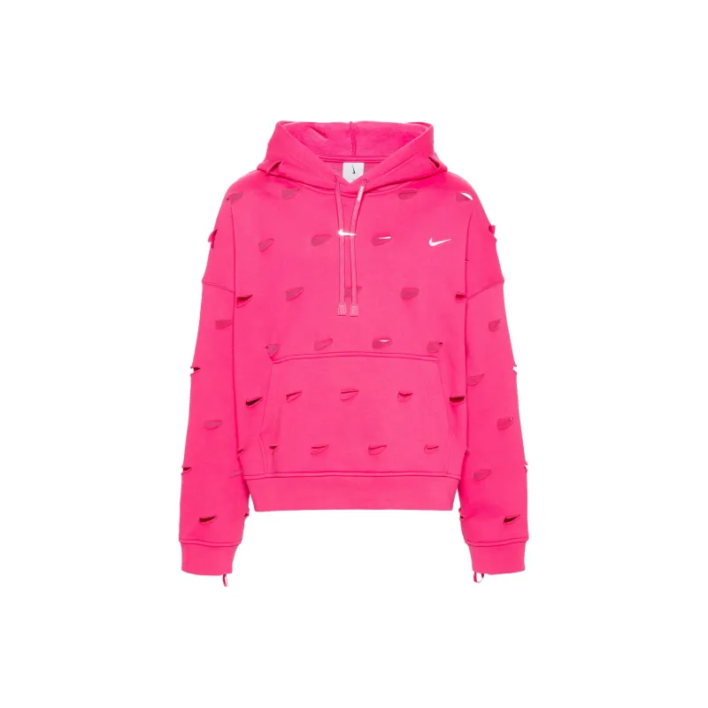 Nike Swoosh-cut Out Jersey Hoodie-0