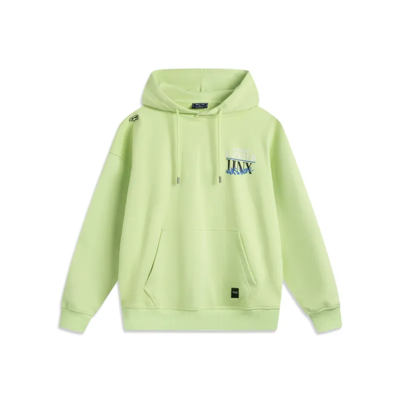 LiNing x LEAGUE OF LEGENDS Sweatshirt Unisex Butterfly Pink Green-0
