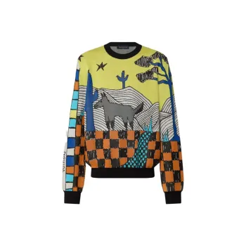 LOUIS VUITTON FW23 Sweater Men's Multicolor