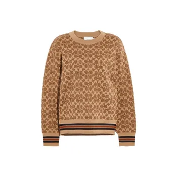 COACH Sweaters Unisex Brown
