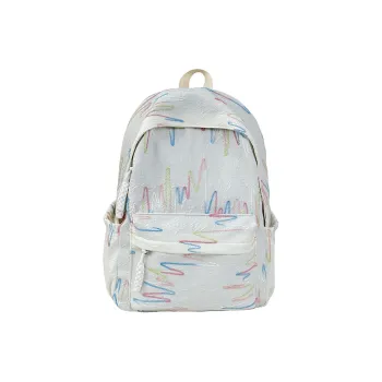 Single Warehouse Nylon Backpack Regular Women's White/Pink/Blue/Black/Yellow