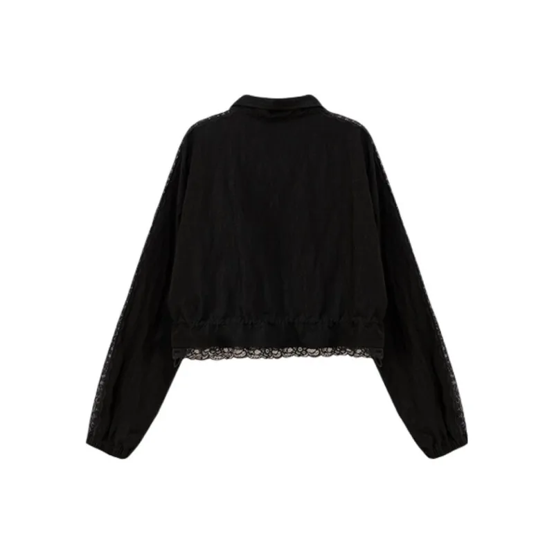 CHUU Cropped Coat Women's Black-1