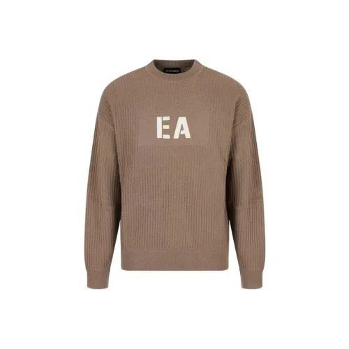 EMPORIO ARMANI Sweaters Men Brown