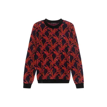 DAVID NAMAN Sweater Men's Orange Red