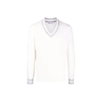 Brunello Cucinelli FW21 Cashmere Sweater Men's White