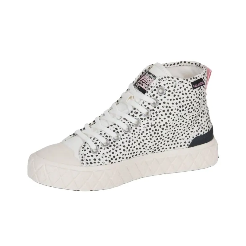 Palladium Palla Ace Anti Slip Wear Resistant High Top Canvas Shoes Women's White Black-1