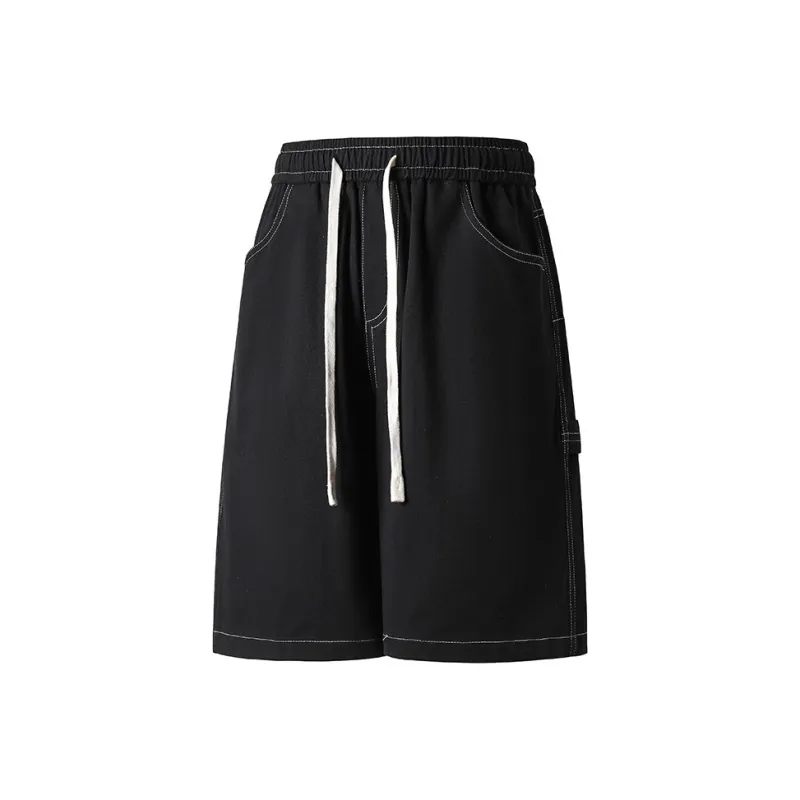 Warrior Denim Shorts Unisex Black-1