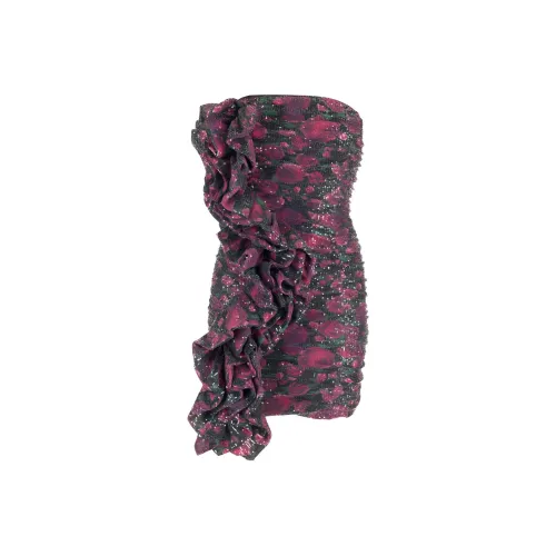 Rotate Sequin Embellished Ruched Mini Dress