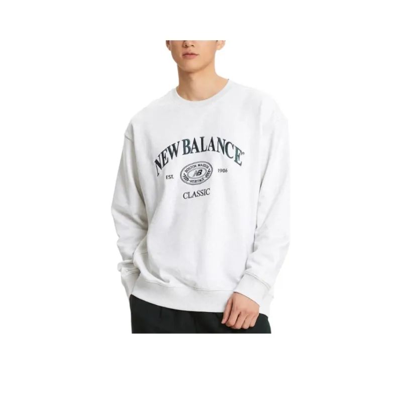 New Balance Sweatshirt Unisex Mixed Oatmeal Flakes-0
