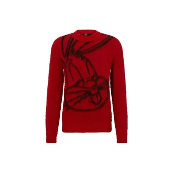 HUGO BOSS Sweaters Men Bright Red