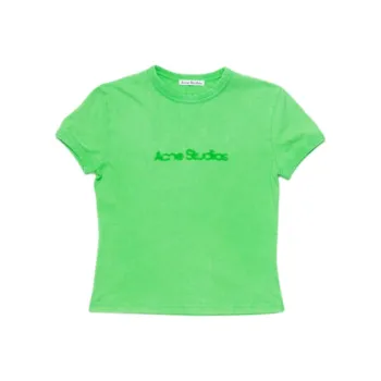 Acne Studios FW24 T Shirt Unisex Bright Green