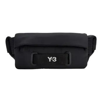 Y-3 Fabric Crossbody Fanny Pack Small Size Unisex Black