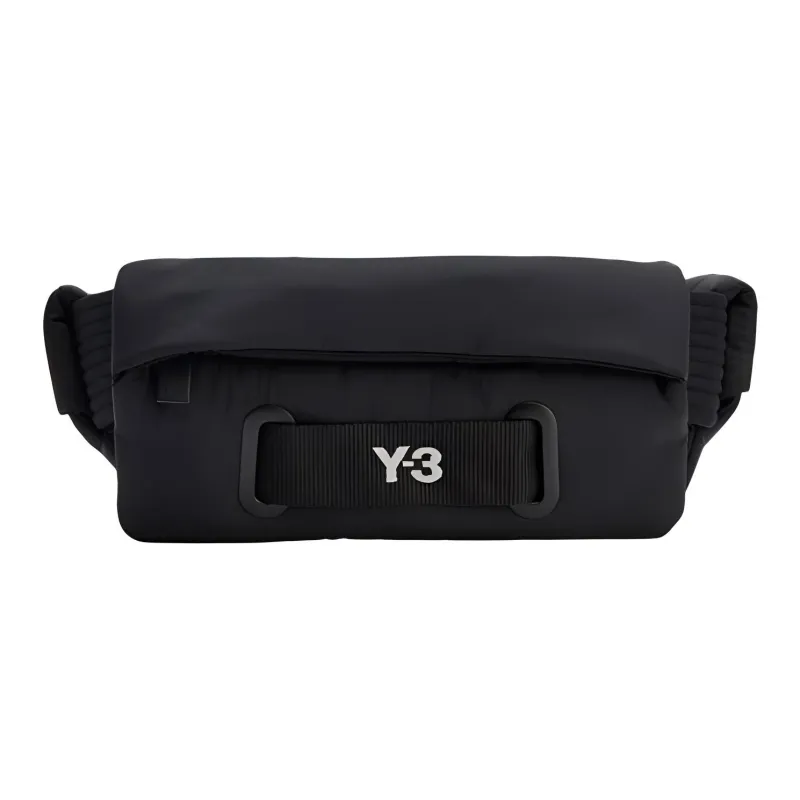 Y-3 Fabric Crossbody Fanny Pack Small Size Unisex Black-0