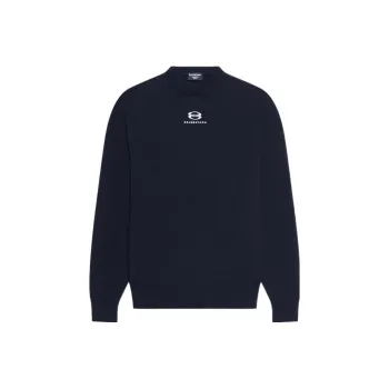Balenciaga SS22 Cashmere Sweater Men's Dark Blue
