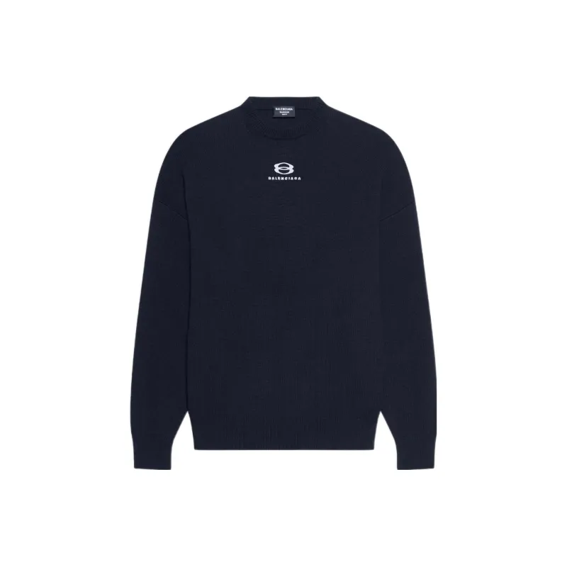 Balenciaga SS22 Cashmere Sweater Men's Dark Blue-0