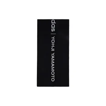 Y 3 Recycled Polyester Blend Wool Knit Scarves Women's Black