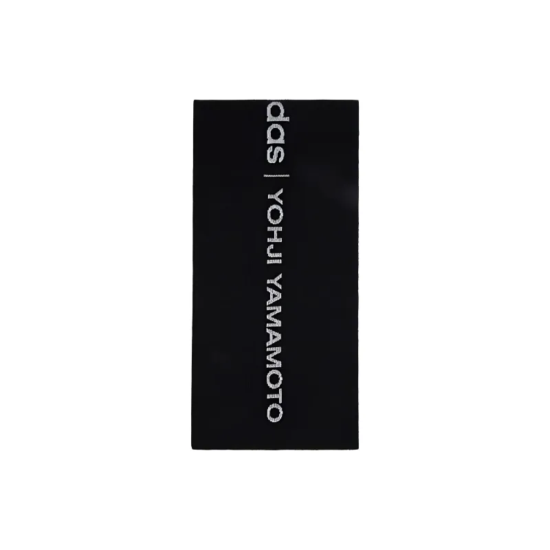 Y 3 Recycled Polyester Blend, Wool Knit Scarves Women's Black-0