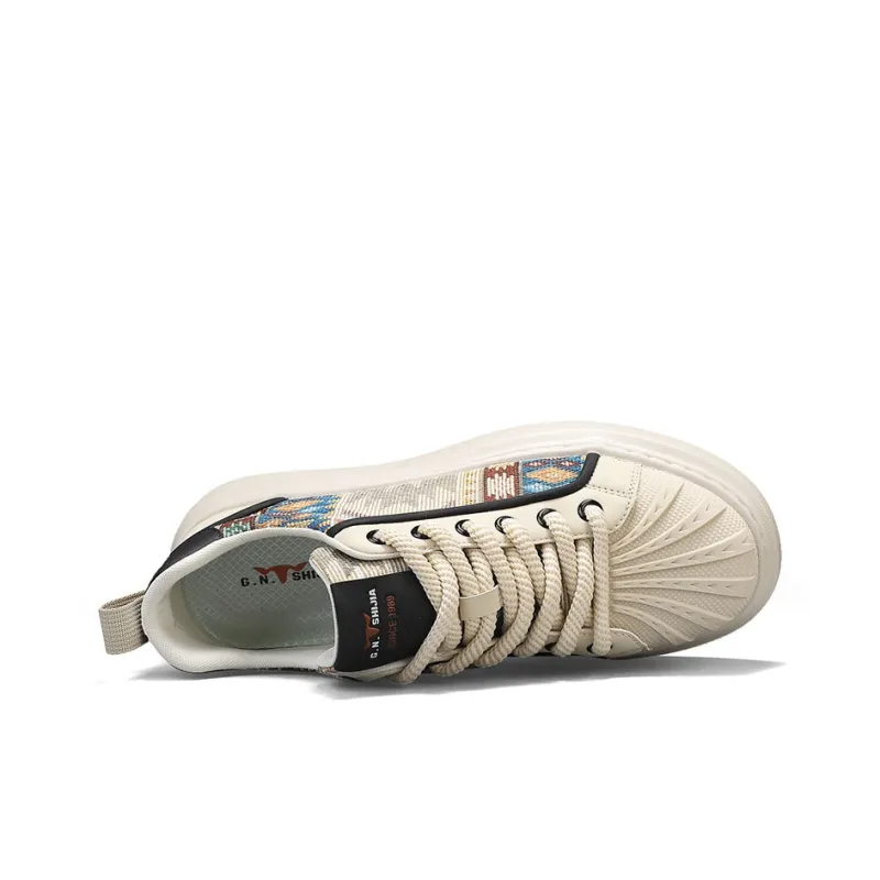 G.N.SHIJIA Slip Resistant, Abrasion Resistant, Breathable, Height Increasing Low Top Skateboard Shoes Men's-11