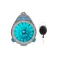 Multifunction Sub-Line Boxes Cyan+Retractable Clips