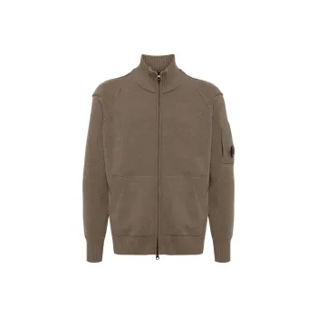 C.P.Company Waffle knit Roll neck Cardigan