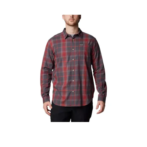 Columbia Vapor Ridge™ III Shirt Men's Spice Plaid Gradient Color
