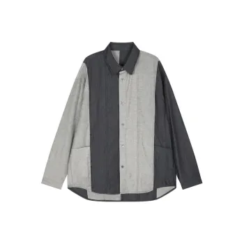 CROQUIS Shirt Men's Navy Blue Denim