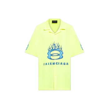Balenciaga Logo Printed Short Sleeve Shirt