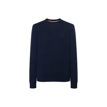 Burberry Monogram Embroidered Fine Knit Sweater