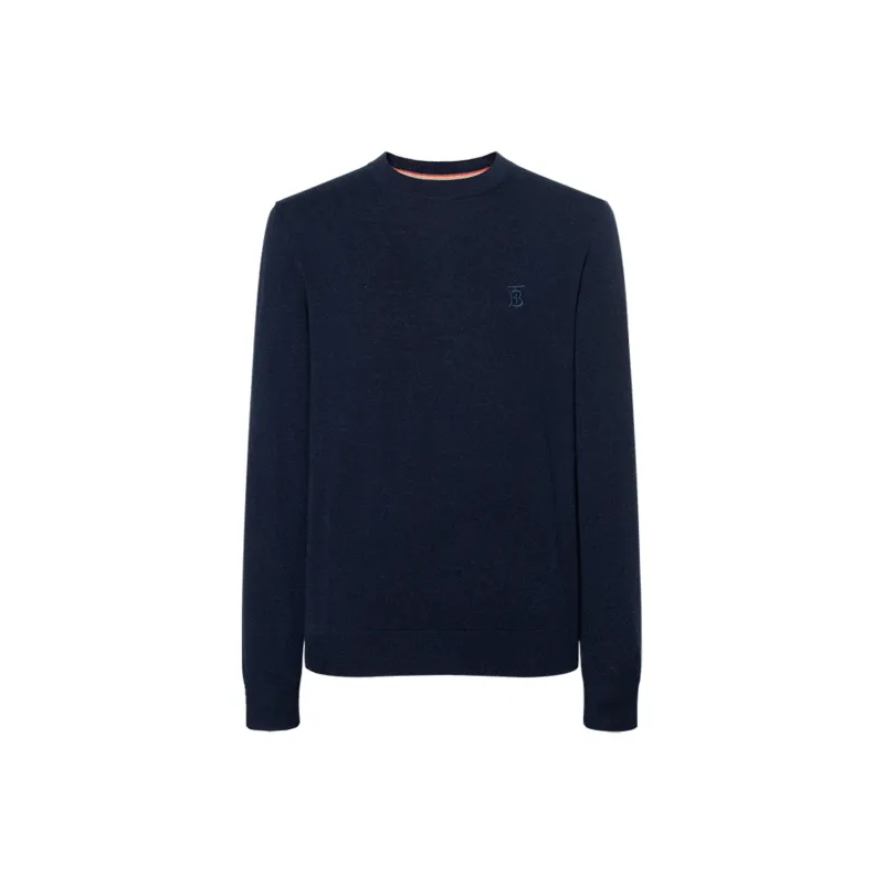 Burberry Monogram Embroidered Fine Knit Sweater-0