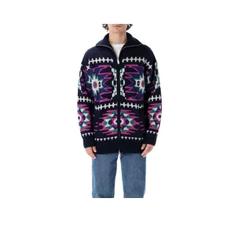 ISABEL MARANT SS22 Loose Fit Knitwear Men's Dark Blue