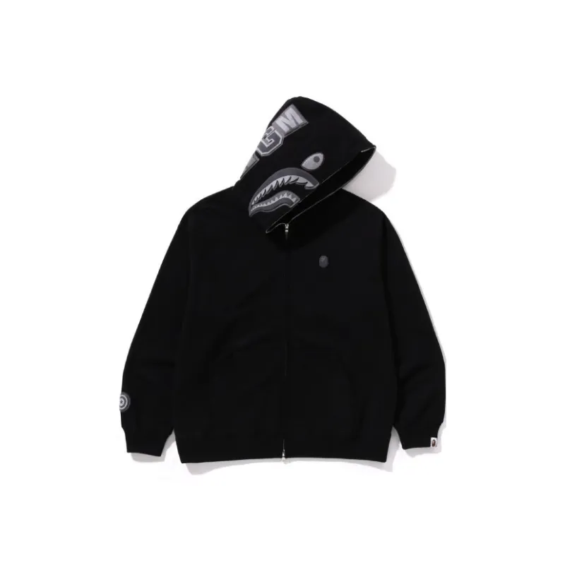 Bape Ape Head One Point Shark Zip Hoodie-0