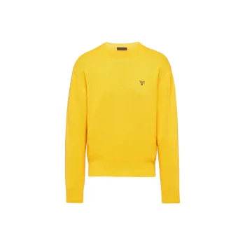 PRADA Cashmere Sweaters Men Yellow