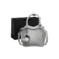 Silver Printer Ribbons Charm+Shopping Bag