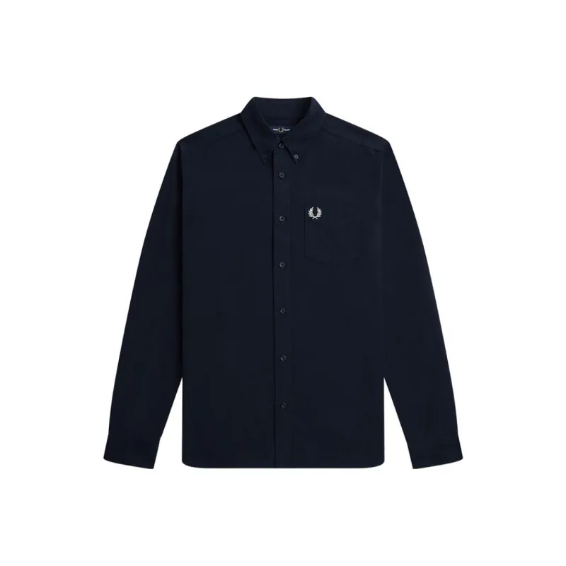 FRED PERRY Oxford Logo embroidered Cotton Shirt-0