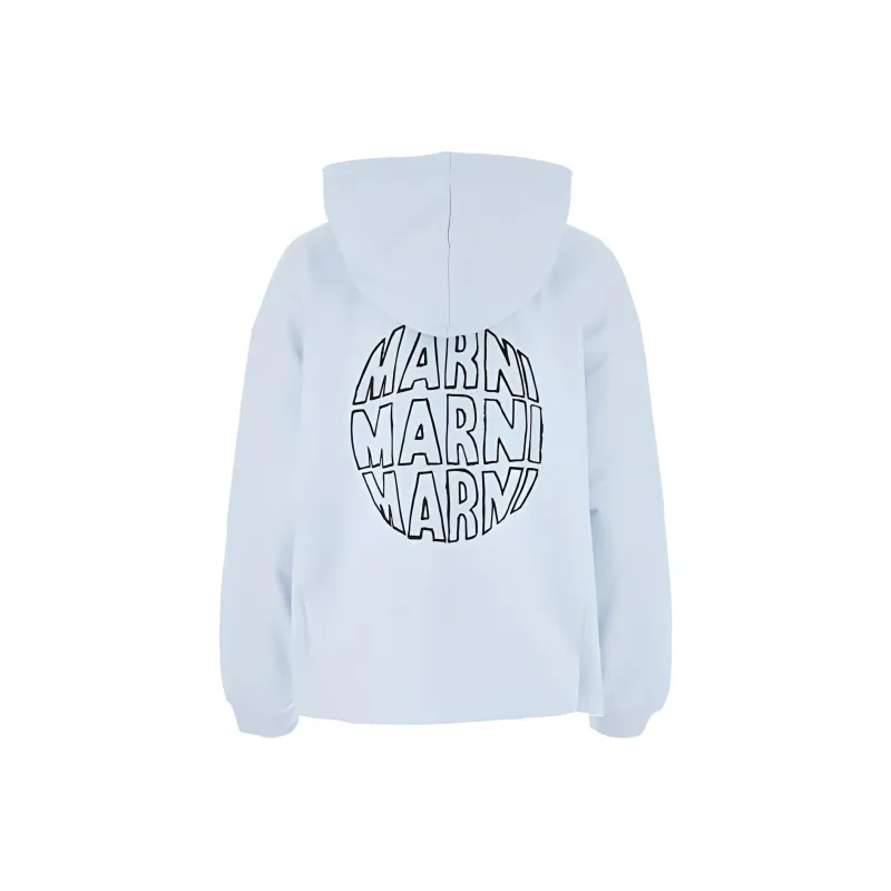 MARNI Circular Logo Sweatshirt 'Alluminium'-1