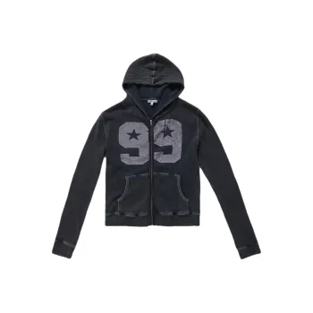 Jaded London 99 Waffle Hoodie Sweatshirt Men's Gray