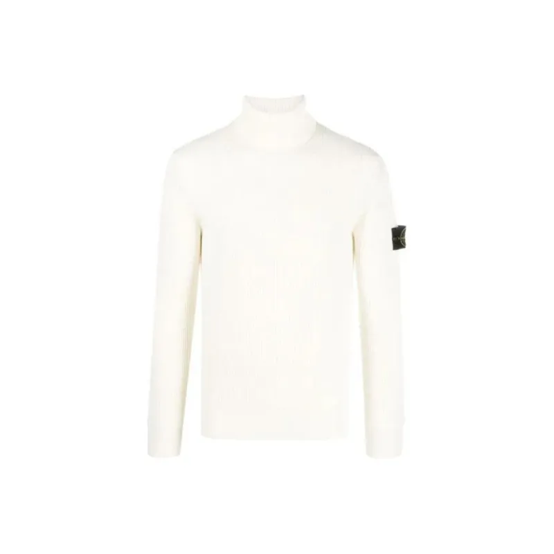 STONE ISLAND Compass Patch Roll Neck Knitted Jumper-0