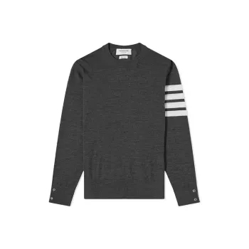 THOM BROWNE 4 Bar Crewneck Pullover