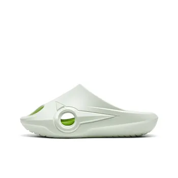 Qing Pao Slip Resistant Abrasion Resistant Massage Slide Slippers Unisex White Green