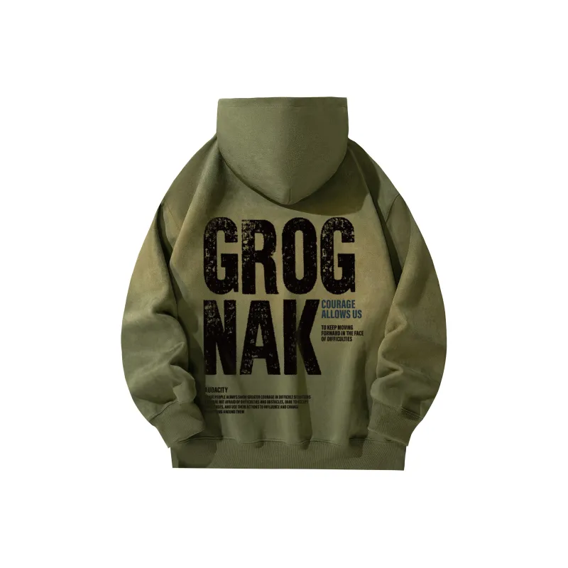 GROGNAK Sweatshirt Unisex Fleece Lined Thin Optional-16