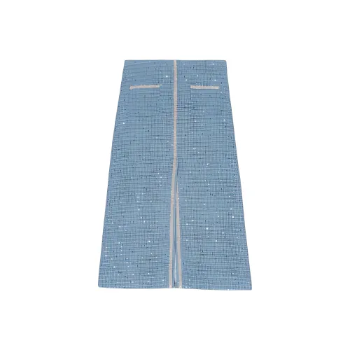 Maje Sequin-embellished Tweed Midi Skirt