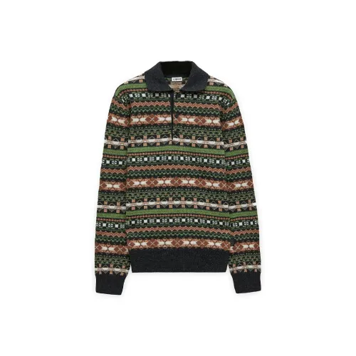 LOEWE Anagram Jacquard Polo Jumper