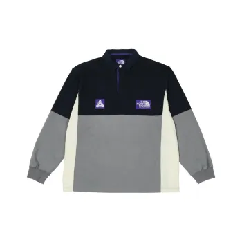 PALACE X The North Face Purple Label High Bulky Rugby Shirt