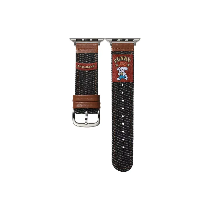 IKYOU Apple Compatibility Watch Band Genuine Leather Material-5