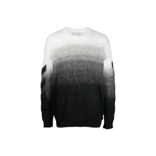 OFF WHITE Diag Arrow Brushed Knit Crewneck