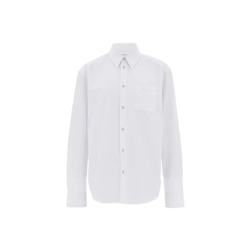 Ferragamo Long Sleeved Buttoned Shirt-0