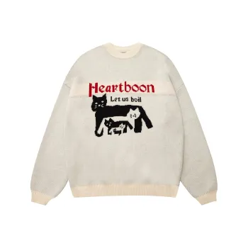 Heartboon Sweaters Unisex Ecru