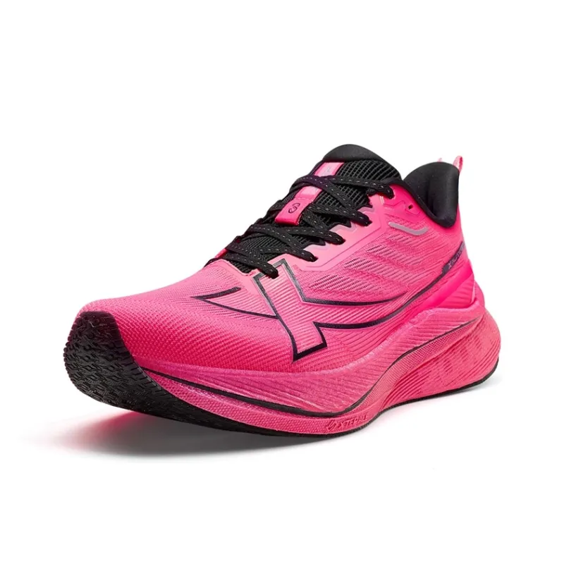 XTEP 2000km 3.0 Running Shoes Men Low Top Fluorescent Enchanting Red, Black-1